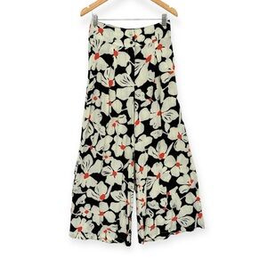ModCloth Retro Inspired Floral Wide Leg Flare Lightweight Rayon‎ Pants Size 6